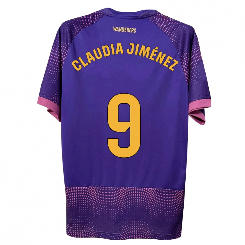 Danxen Dames Claudia Jiménez Gutiérrez #9 Paars Wit Roze Uitshirt Uittenue 2026/27 T-Shirt
