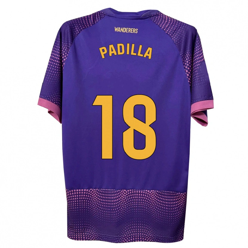 Danxen Dames Álvaro Padilla #18 Paars Wit Roze Uitshirt Uittenue 2026/27 T-Shirt