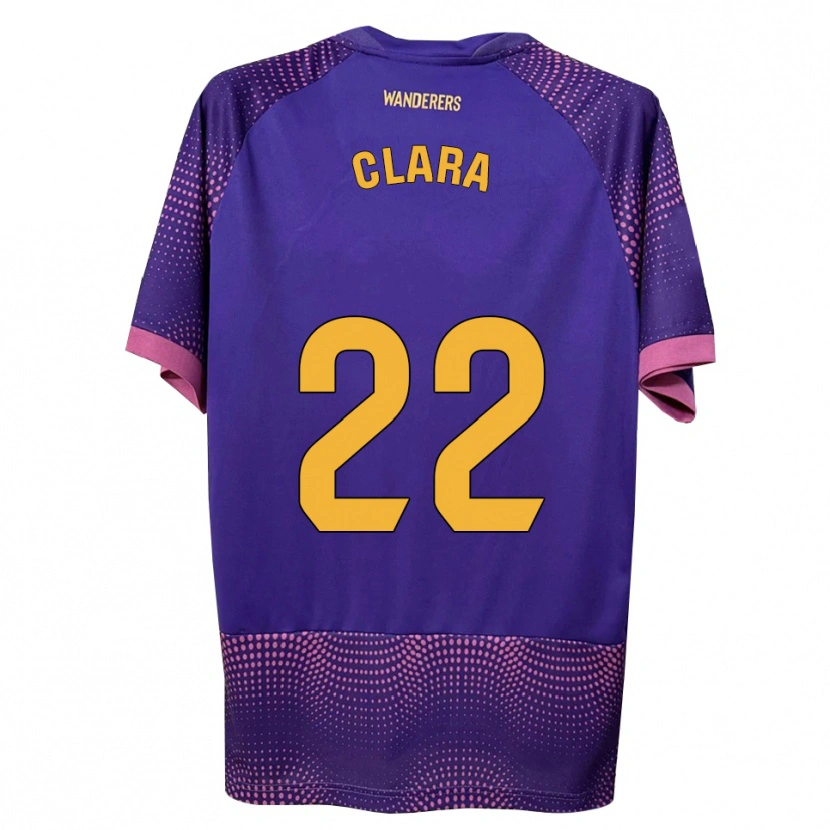 Danxen Dames Clara Ferrer Gallego #22 Paars Wit Roze Uitshirt Uittenue 2026/27 T-Shirt