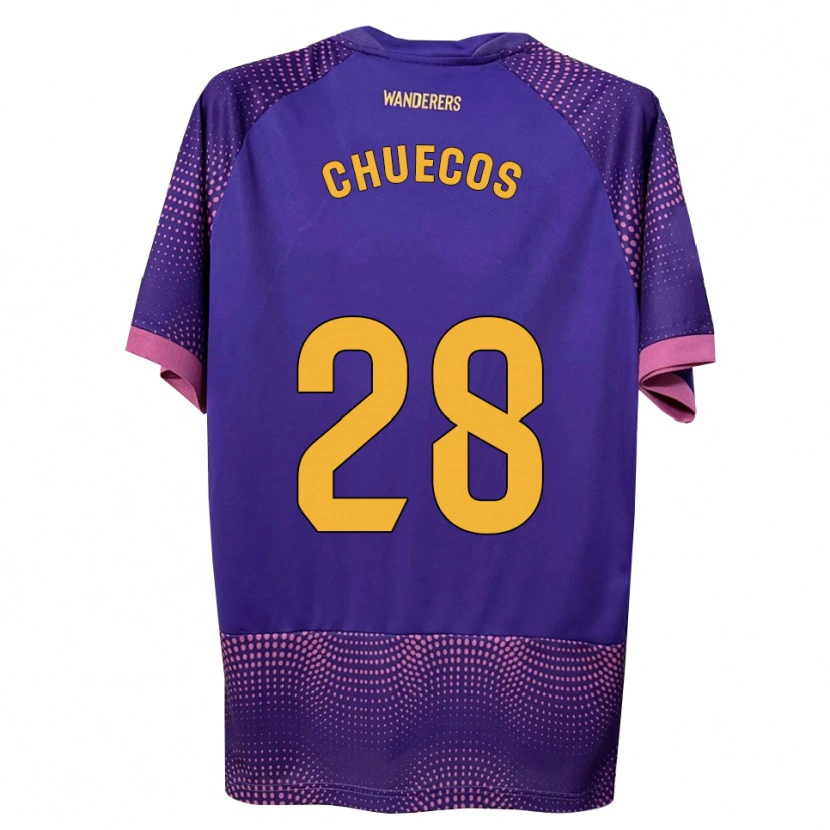 Danxen Dames Dani Chuecos #28 Paars Wit Roze Uitshirt Uittenue 2026/27 T-Shirt