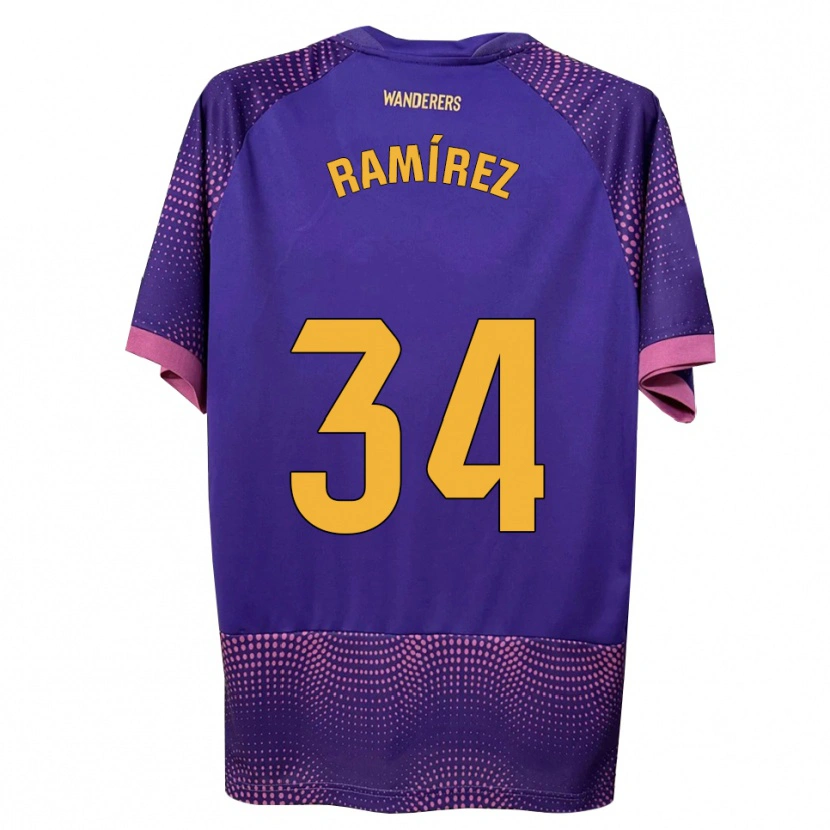 Danxen Dames Jalmar Ramírez #34 Paars Wit Roze Uitshirt Uittenue 2026/27 T-Shirt