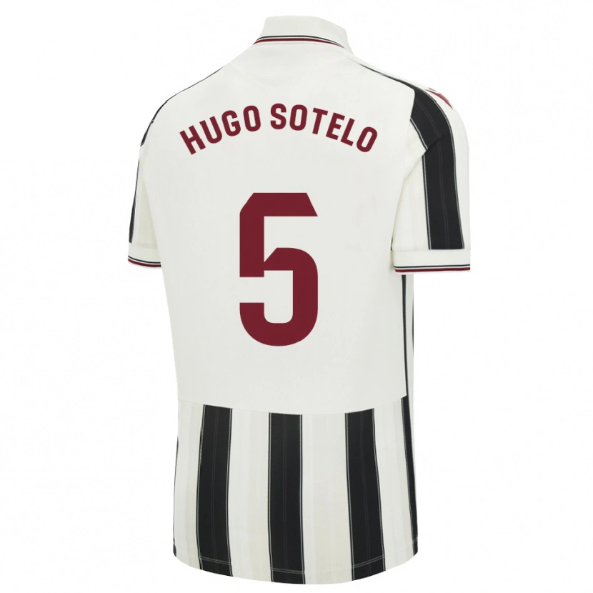 Danxen Dames Hugo Sotelo #5 Zwart Wit Rood Uitshirt Uittenue 2026/27 T-Shirt