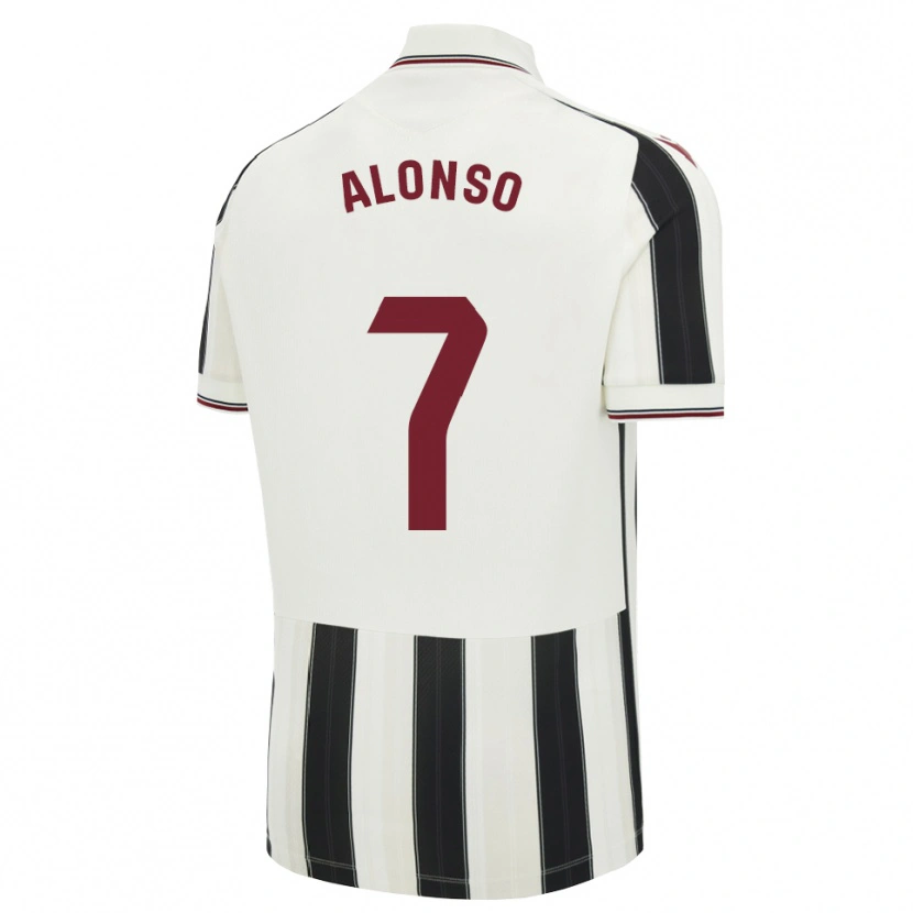 Danxen Dames Javi Alonso #7 Zwart Wit Rood Uitshirt Uittenue 2026/27 T-Shirt