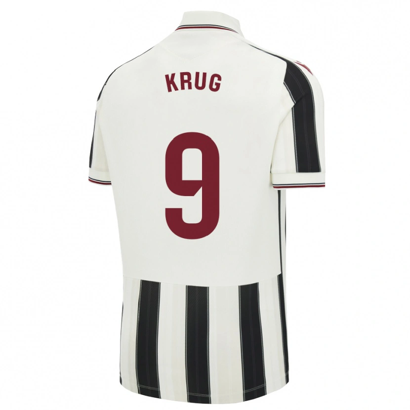 Danxen Dames Frederick Krug #9 Zwart Wit Rood Uitshirt Uittenue 2026/27 T-Shirt