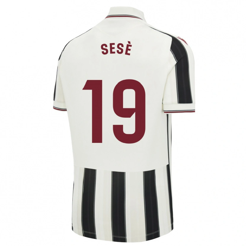 Danxen Dames Mario Sesè #19 Zwart Wit Rood Uitshirt Uittenue 2026/27 T-Shirt
