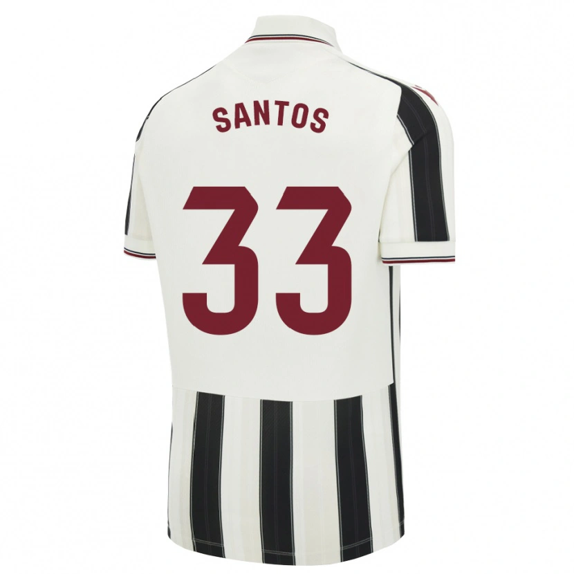 Danxen Dames Marc Santos #33 Zwart Wit Rood Uitshirt Uittenue 2026/27 T-Shirt