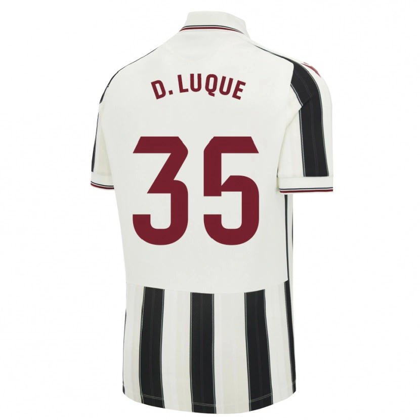 Danxen Dames Daniela Luque Fernández #35 Zwart Wit Rood Uitshirt Uittenue 2026/27 T-Shirt