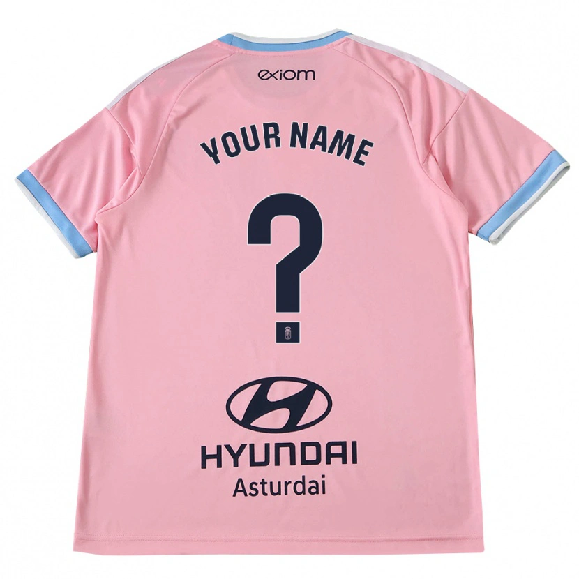 Danxen Dames Uw Naam #0 Centaurieblauw Roze Uitshirt Uittenue 2026/27 T-Shirt