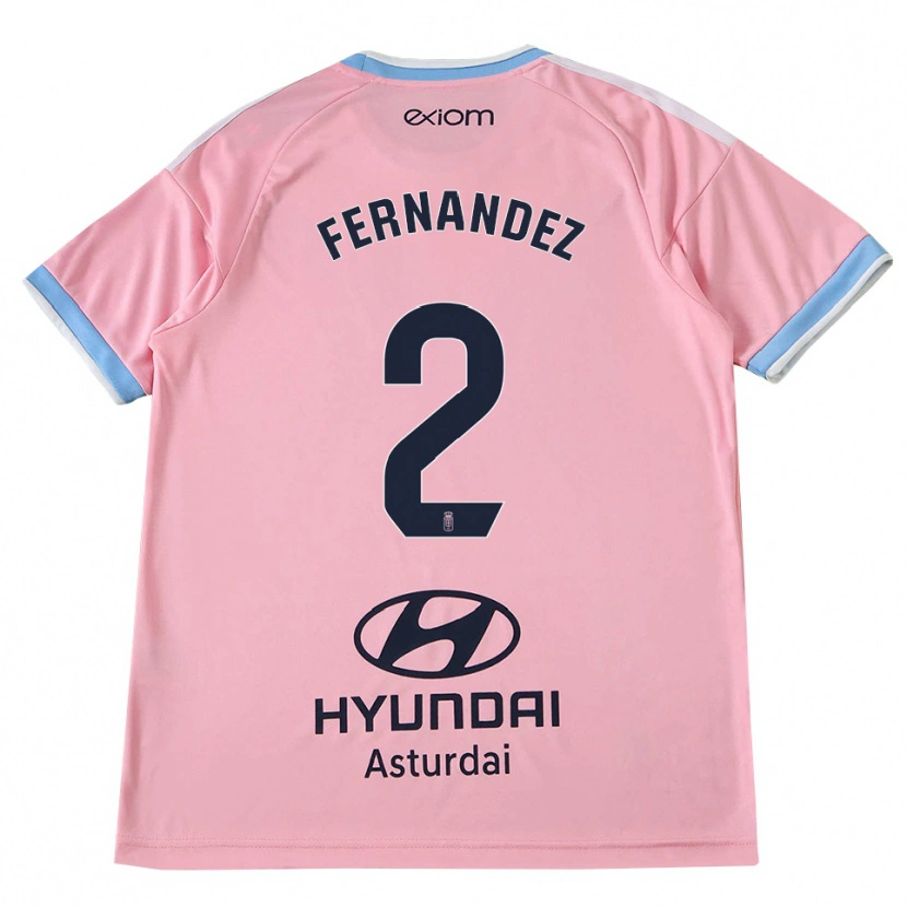 Danxen Dames Adrián Fernández #2 Centaurieblauw Roze Uitshirt Uittenue 2026/27 T-Shirt