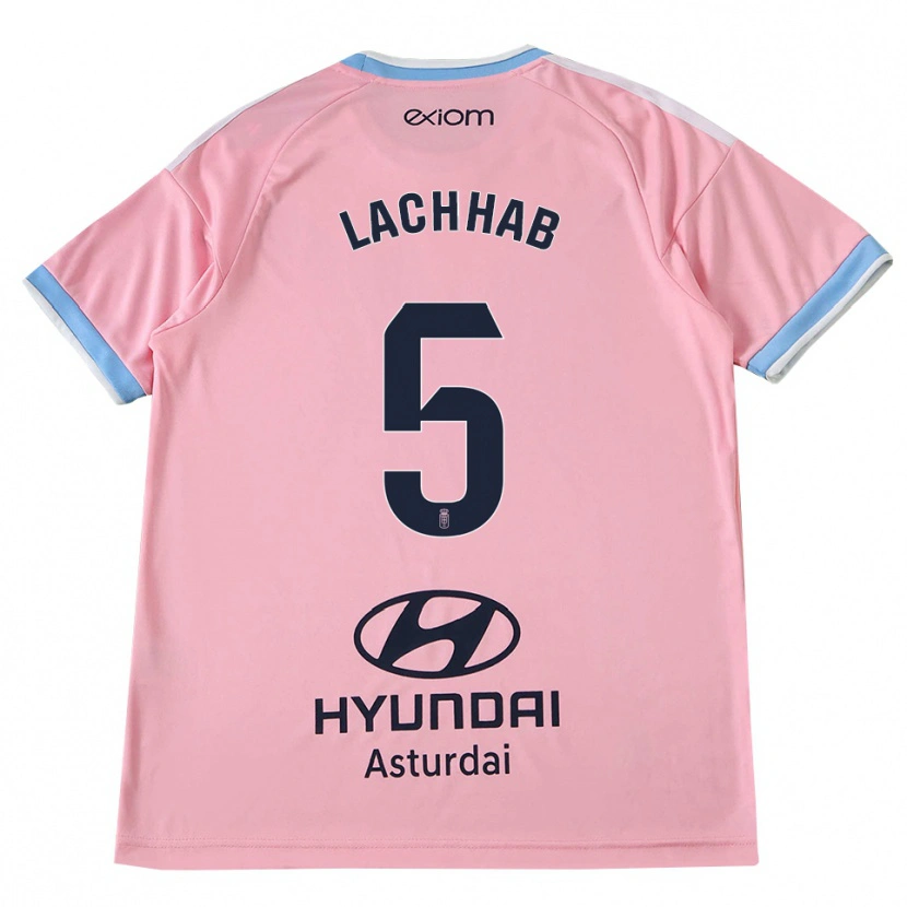 Danxen Dames Youness Lachhab #5 Centaurieblauw Roze Uitshirt Uittenue 2026/27 T-Shirt