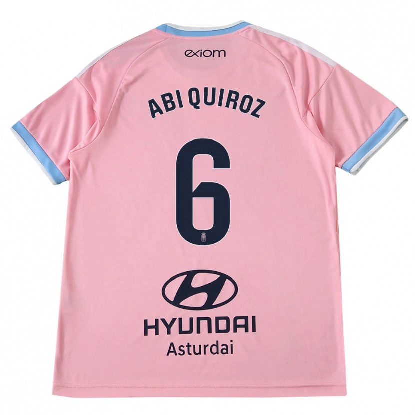 Danxen Dames Abi Quiroz #6 Centaurieblauw Roze Uitshirt Uittenue 2026/27 T-Shirt