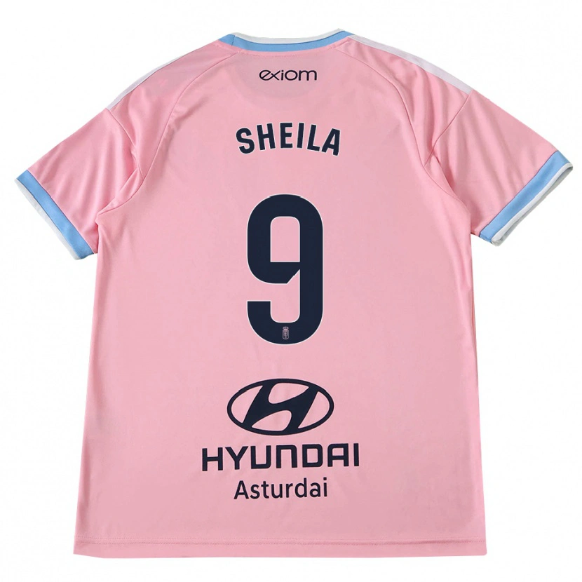 Danxen Dames Sheila Elorza Hernández #9 Centaurieblauw Roze Uitshirt Uittenue 2026/27 T-Shirt