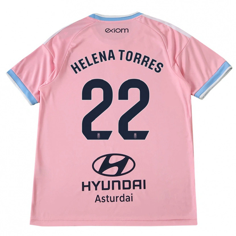 Danxen Dames Helena Torres Maiquez #22 Centaurieblauw Roze Uitshirt Uittenue 2026/27 T-Shirt