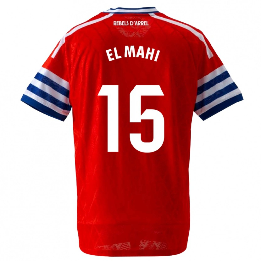 Danxen Dames Moha El Mahi #15 Koninklijk Blauw Rood Uitshirt Uittenue 2026/27 T-Shirt