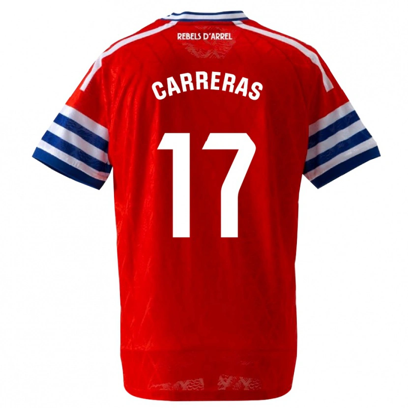 Danxen Dames Jofre Carreras #17 Koninklijk Blauw Rood Uitshirt Uittenue 2026/27 T-Shirt