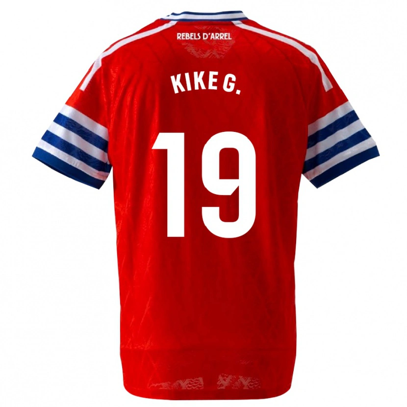 Danxen Dames Kike García #19 Koninklijk Blauw Rood Uitshirt Uittenue 2026/27 T-Shirt