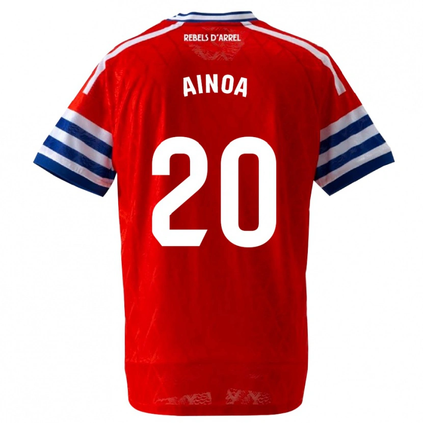 Danxen Dames Ainoa Campo #20 Koninklijk Blauw Rood Uitshirt Uittenue 2026/27 T-Shirt