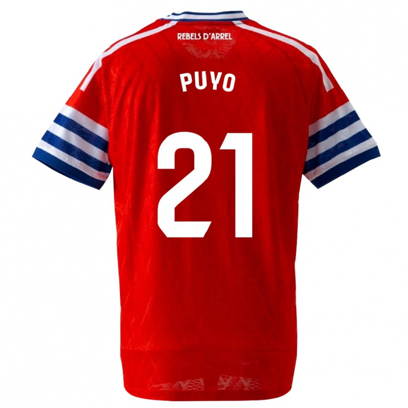 Danxen Dames Samuel Puyo #21 Koninklijk Blauw Rood Uitshirt Uittenue 2026/27 T-Shirt