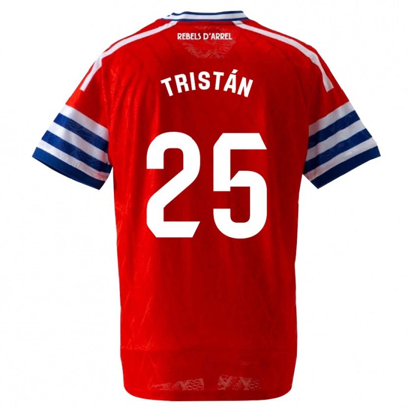 Danxen Dames Pol Tristán #25 Koninklijk Blauw Rood Uitshirt Uittenue 2026/27 T-Shirt