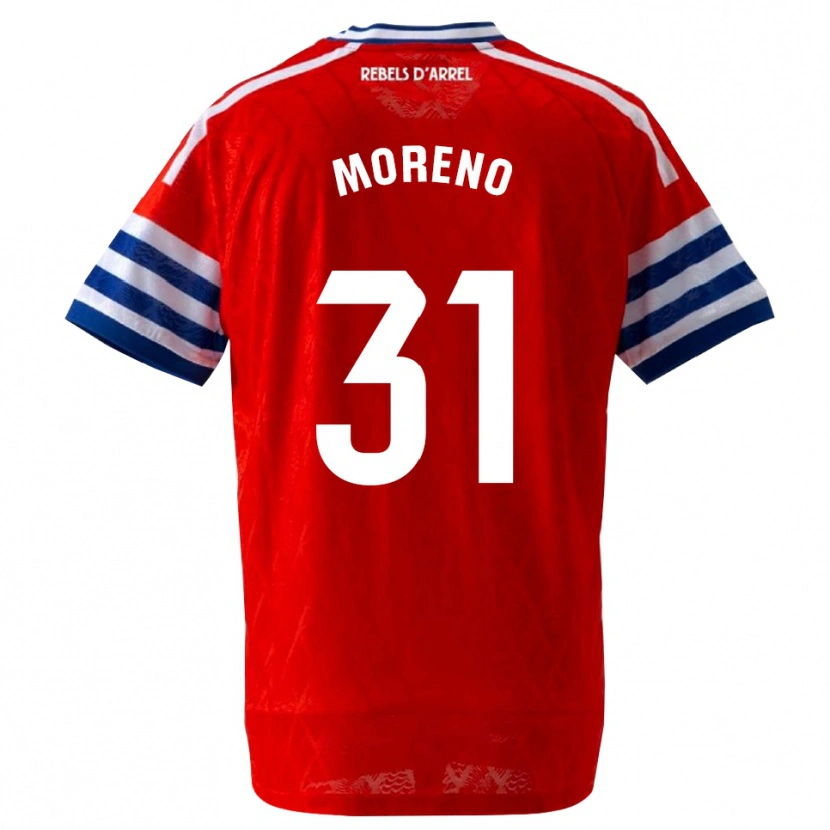 Danxen Dames Jan Moreno #31 Koninklijk Blauw Rood Uitshirt Uittenue 2026/27 T-Shirt