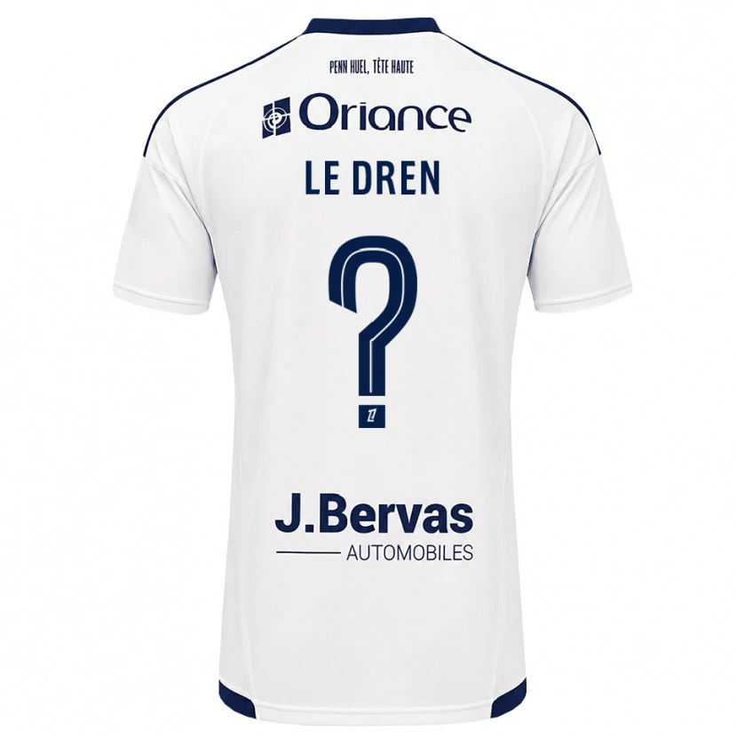 Danxen Dames Enora Le Dren #0 Marineblauw Wit Uitshirt Uittenue 2026/27 T-Shirt