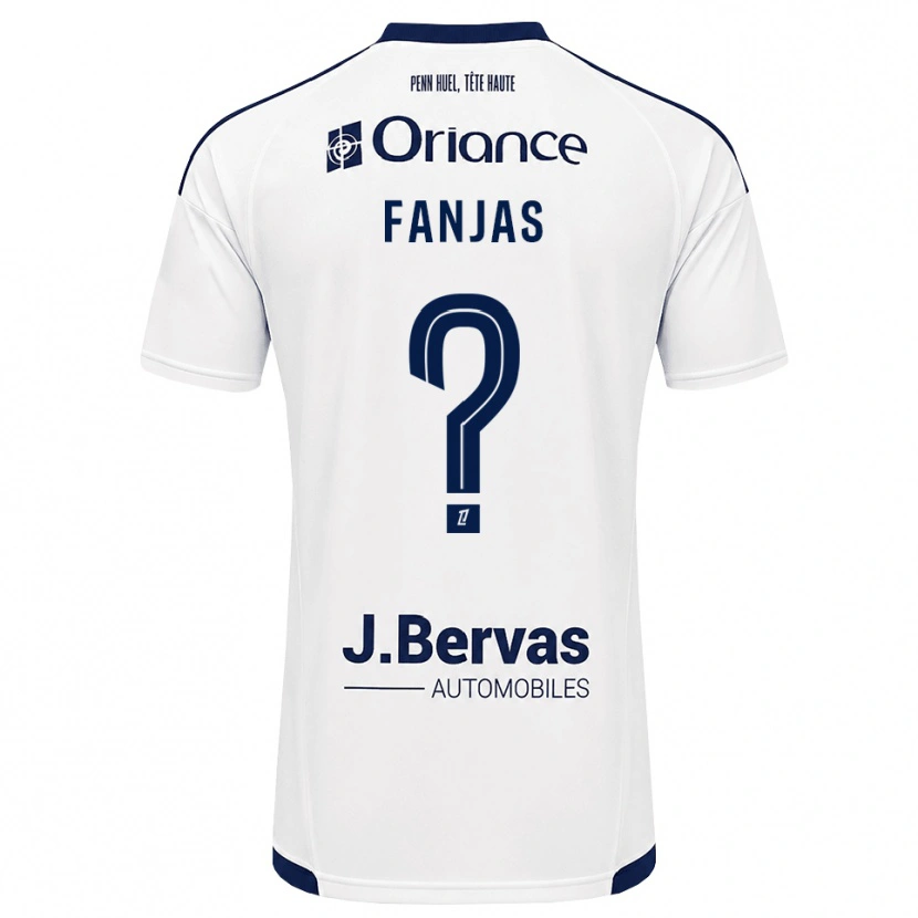 Danxen Dames Emilie Fanjas #0 Marineblauw Wit Uitshirt Uittenue 2026/27 T-Shirt
