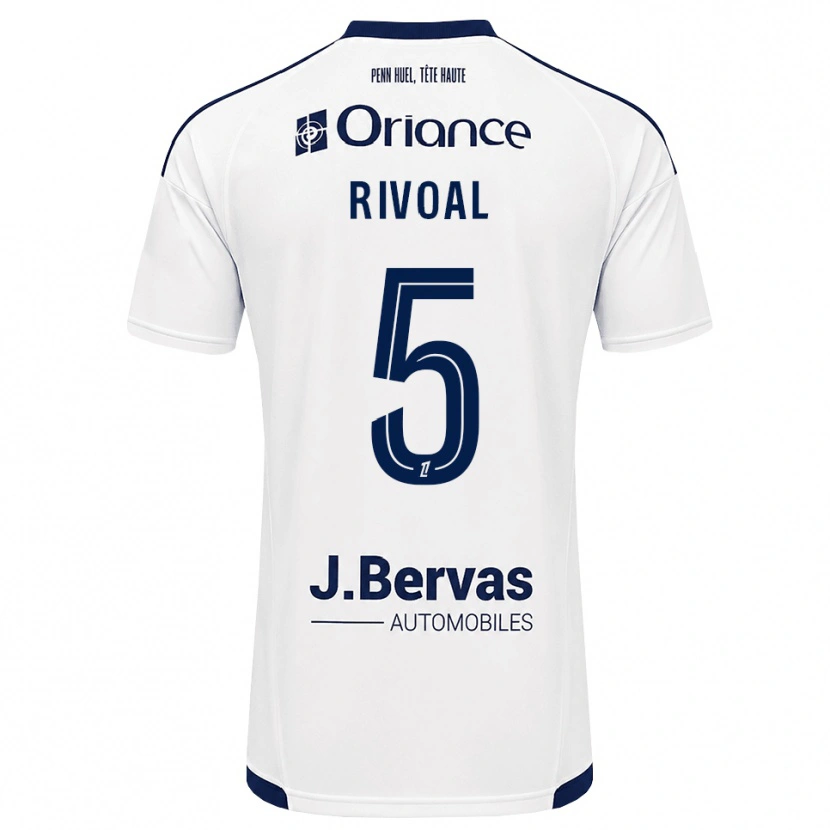 Danxen Dames Paul Rivoal #5 Marineblauw Wit Uitshirt Uittenue 2026/27 T-Shirt