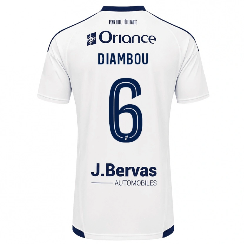 Danxen Dames Mamady Diambou #6 Marineblauw Wit Uitshirt Uittenue 2026/27 T-Shirt