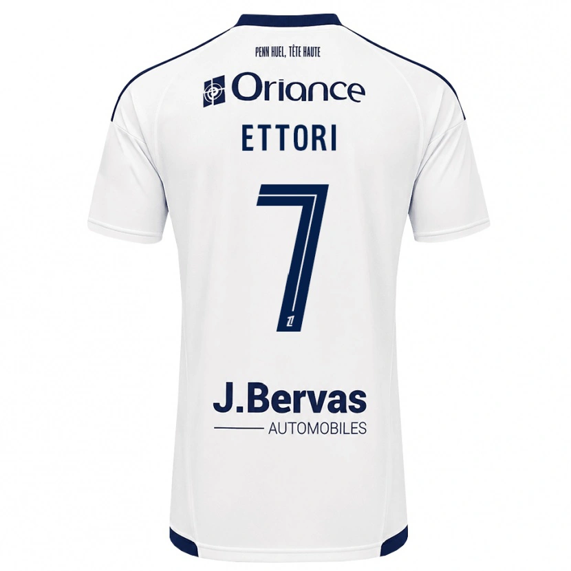 Danxen Dames Yanis Ettori #7 Marineblauw Wit Uitshirt Uittenue 2026/27 T-Shirt