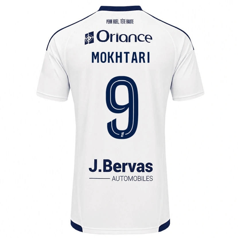 Danxen Dames Noa Mokhtari #9 Marineblauw Wit Uitshirt Uittenue 2026/27 T-Shirt
