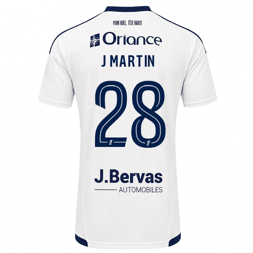 Danxen Dames Jonas Martin #28 Marineblauw Wit Uitshirt Uittenue 2026/27 T-Shirt