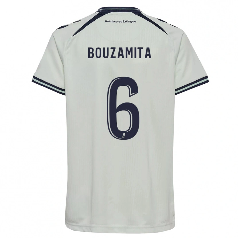 Danxen Dames Alexandre Bouzamita #6 Middernachtblauw Wit Uitshirt Uittenue 2026/27 T-Shirt
