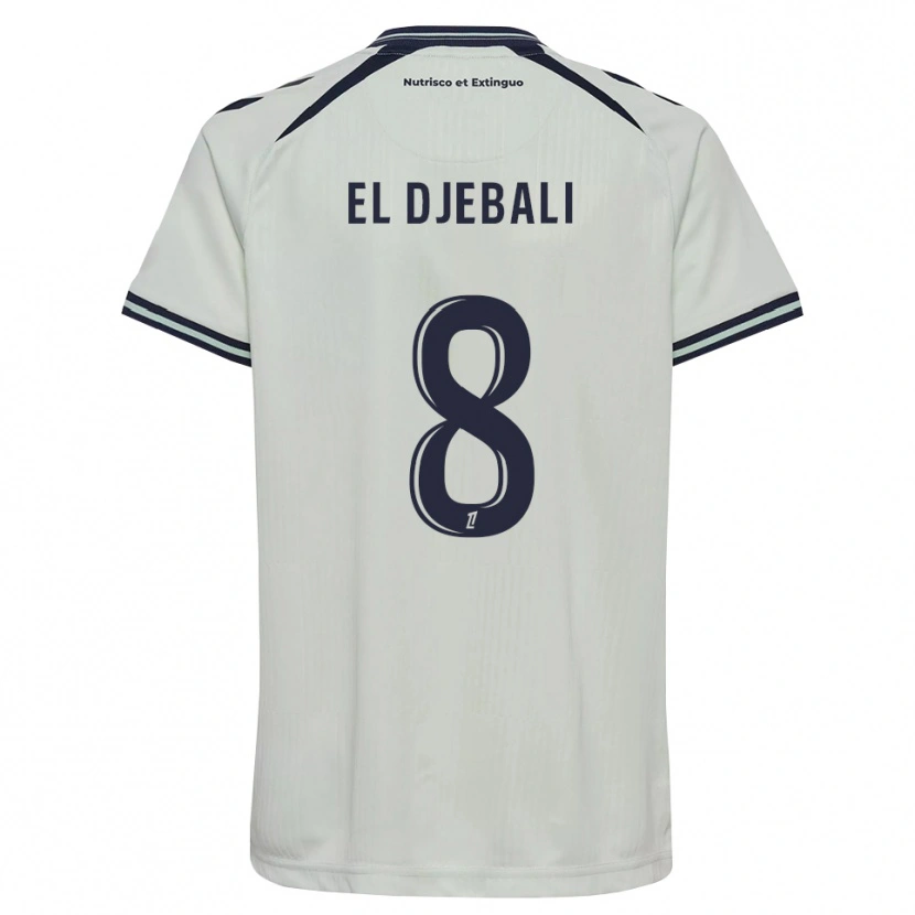 Danxen Dames Rayan El Djebali #8 Middernachtblauw Wit Uitshirt Uittenue 2026/27 T-Shirt