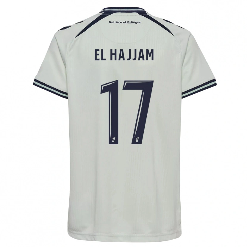 Danxen Dames Oualid El Hajjam #17 Middernachtblauw Wit Uitshirt Uittenue 2026/27 T-Shirt