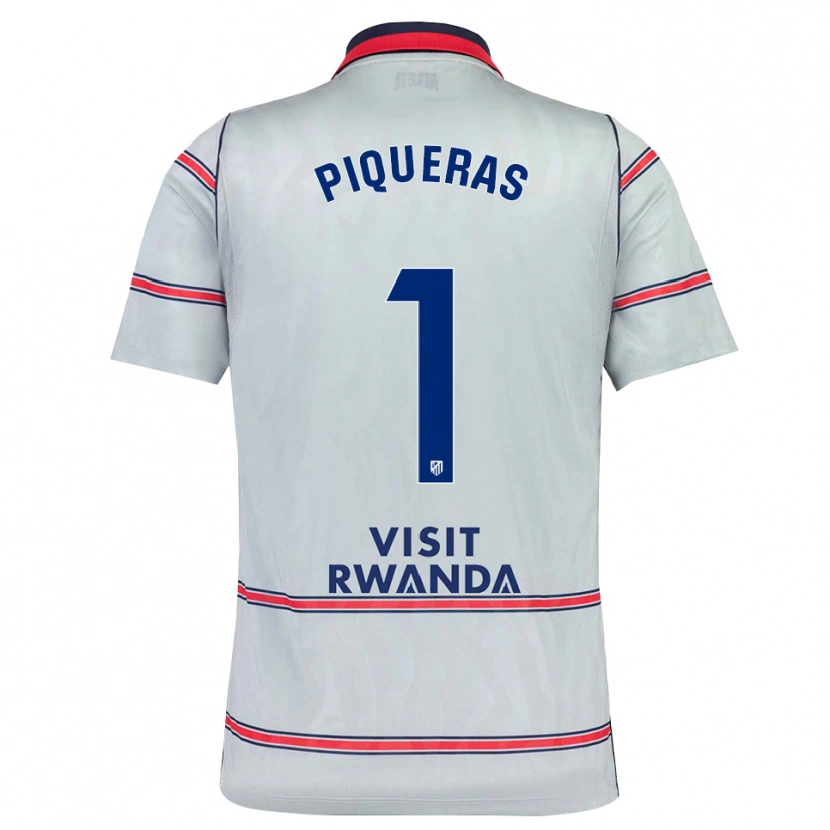 Danxen Dames Diego Piqueras #1 Grijs Rood Marineblauw Thuisshirt Derde Tenue 2026/27 T-Shirt
