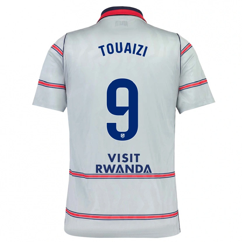 Danxen Dames Nabil Touaizi #9 Grijs Rood Marineblauw Thuisshirt Derde Tenue 2026/27 T-Shirt