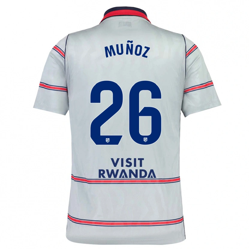 Danxen Dames Izan Muñoz #26 Grijs Rood Marineblauw Thuisshirt Derde Tenue 2026/27 T-Shirt