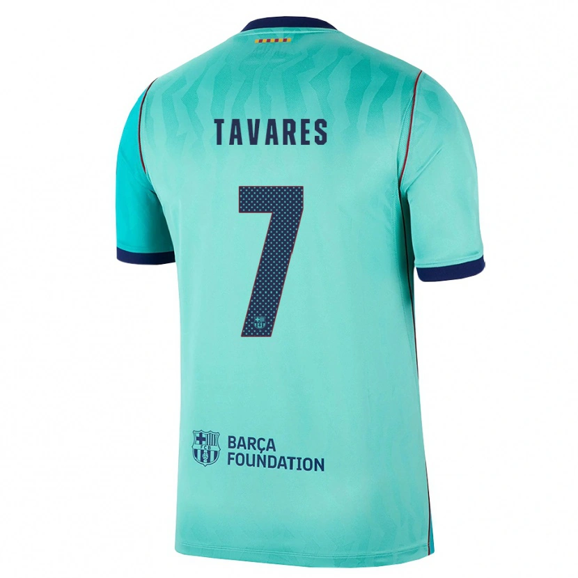 Danxen Dames Ajay Tavares #7 Aqua Donker Turquoise Koninklijk Blauw Thuisshirt Derde Tenue 2026/27 T-Shirt