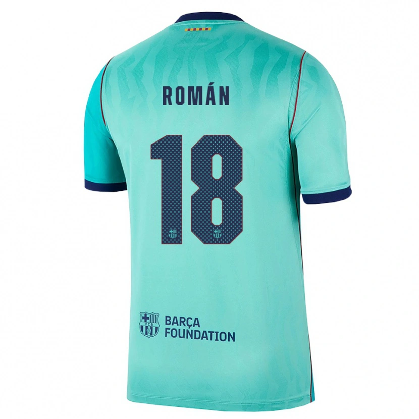 Danxen Dames Pocho Román #18 Aqua Donker Turquoise Koninklijk Blauw Thuisshirt Derde Tenue 2026/27 T-Shirt