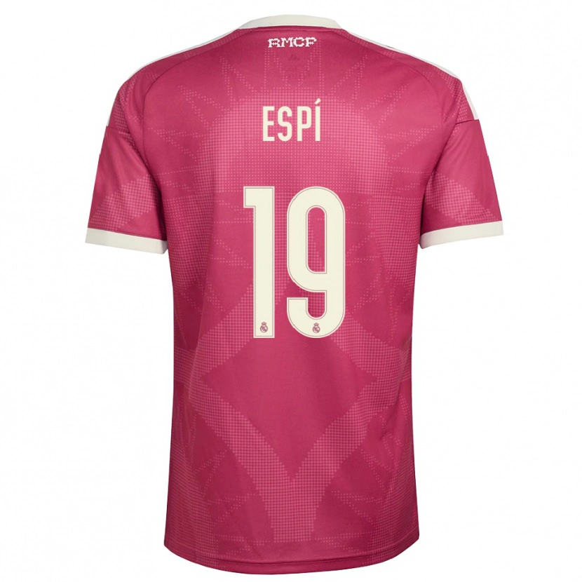 Danxen Dames Carlos Espí #19 Bleek Violet Rood Wit Thuisshirt Derde Tenue 2026/27 T-Shirt