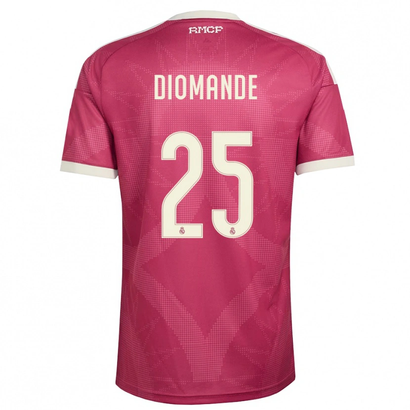 Danxen Dames Yan Diomande #25 Bleek Violet Rood Wit Thuisshirt Derde Tenue 2026/27 T-Shirt