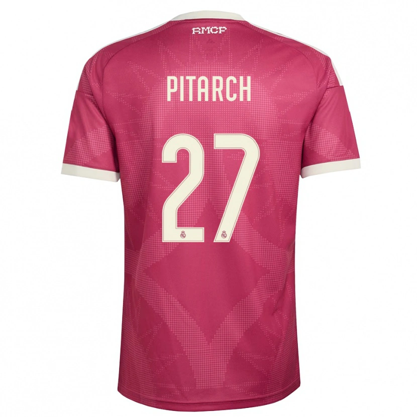 Danxen Dames Thiago Pitarch #27 Bleek Violet Rood Wit Thuisshirt Derde Tenue 2026/27 T-Shirt