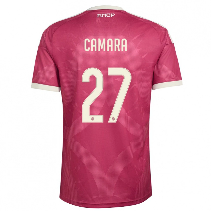 Danxen Dames Kalifa Camara #27 Bleek Violet Rood Wit Thuisshirt Derde Tenue 2026/27 T-Shirt