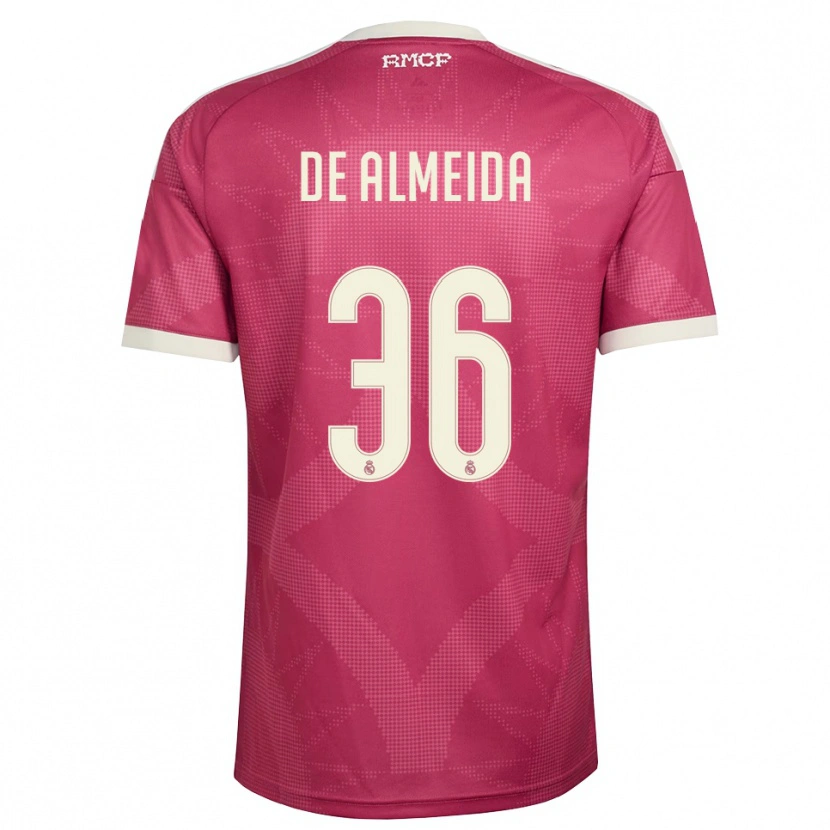 Danxen Dames Paulo De Almeida #36 Bleek Violet Rood Wit Thuisshirt Derde Tenue 2026/27 T-Shirt