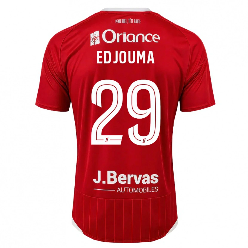 Danxen Dames Noah Edjouma #29 Wit Rood Thuisshirt Thuistenue 2026/27 T-Shirt