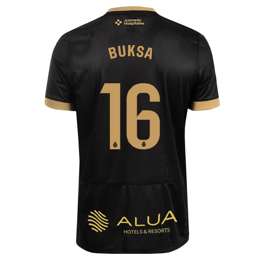 Danxen Dames Adam Buksa #16 Zwart Zandbruin Zwaar Hout Uitshirt Uittenue 2026/27 T-Shirt