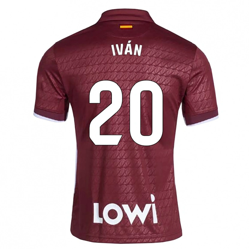 Danxen Dames Iván Azón #20 Donkerrood Wit Uitshirt Uittenue 2026/27 T-Shirt