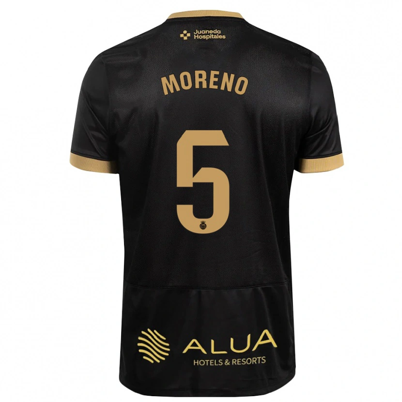 Danxen Dames Alberto Moreno #5 Zwart Zandbruin Zwaar Hout Uitshirt Uittenue 2026/27 T-Shirt
