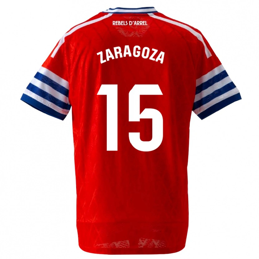 Danxen Dames Bryan Zaragoza #15 Koninklijk Blauw Rood Uitshirt Uittenue 2026/27 T-Shirt