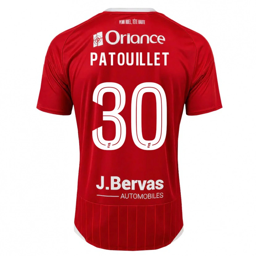 Danxen Dames Mathieu Patouillet #30 Wit Rood Thuisshirt Thuistenue 2026/27 T-Shirt